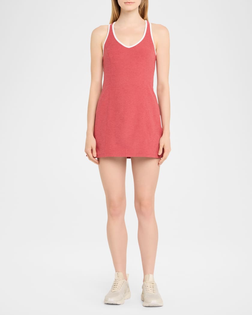 Spacedye Contrast-Trim Active Dress