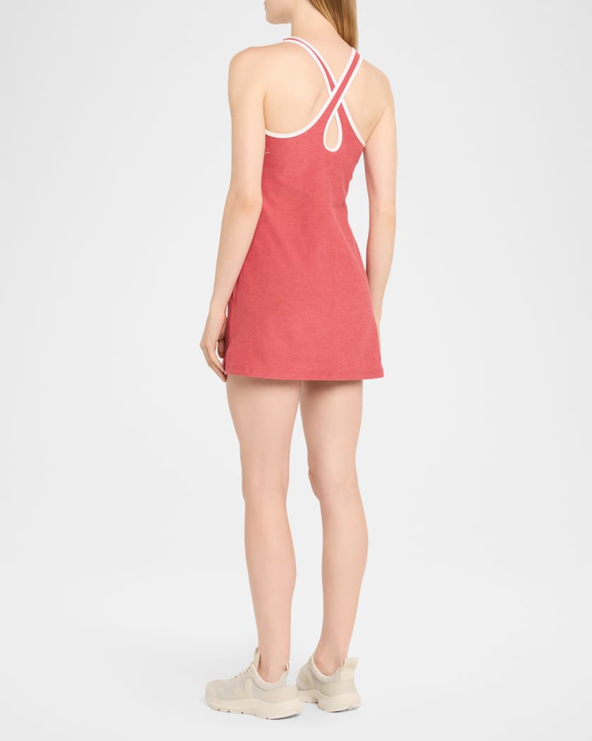 Spacedye Contrast-Trim Active Dress