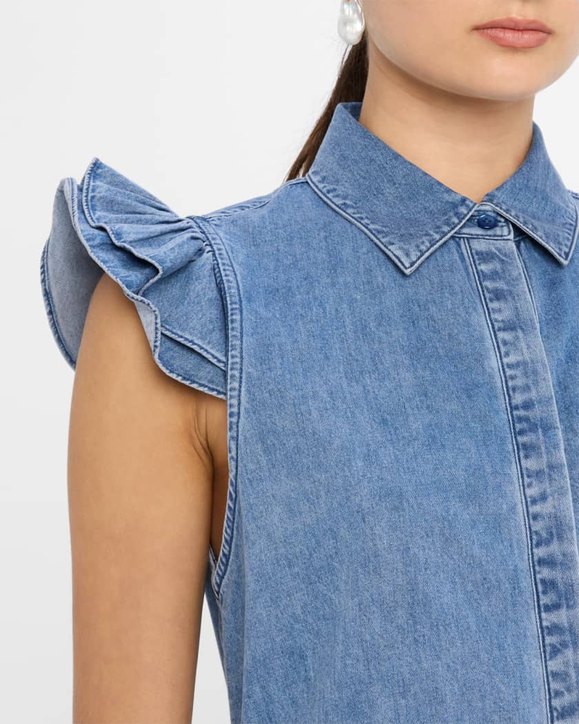 Jem Denim Tiered Mini Dress