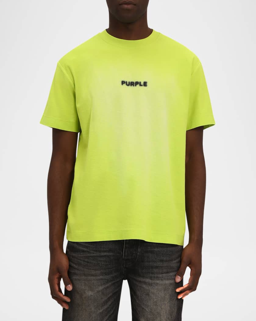 Men's Textured Logo Cotton Jersey Tee
