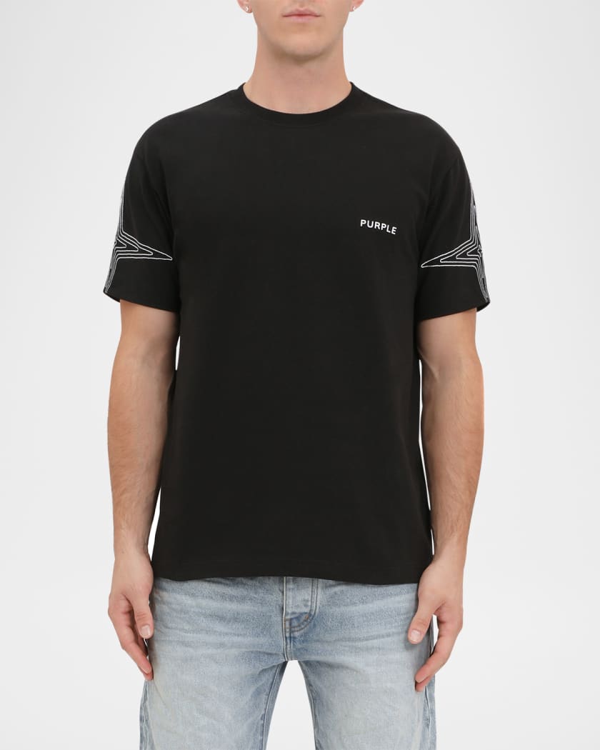 Men's Embroidered Logo-Print Jersey Tee