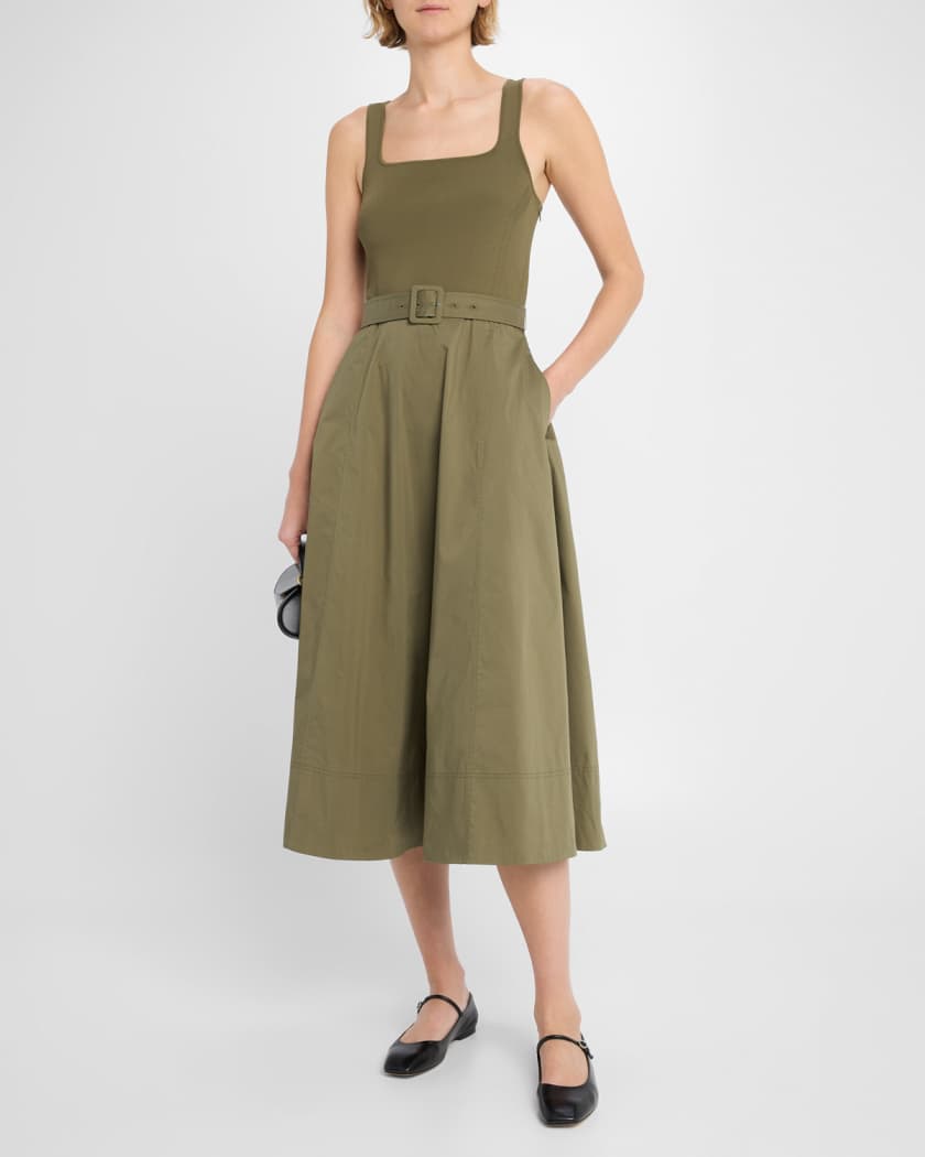 Carmen A-Line Midi Combo Dress 