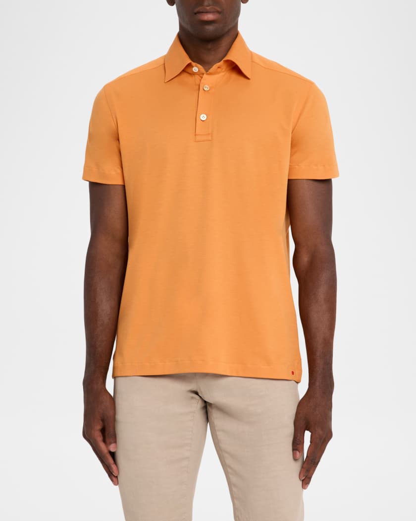 Kiton Men's Cotton Classic-Fit Polo Shirt | Neiman Marcus
