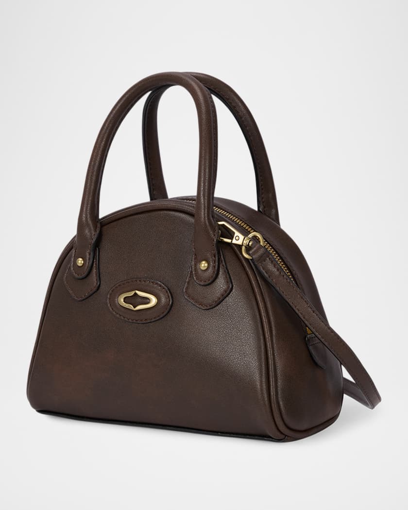 Crescent Leather Shoulder Bag