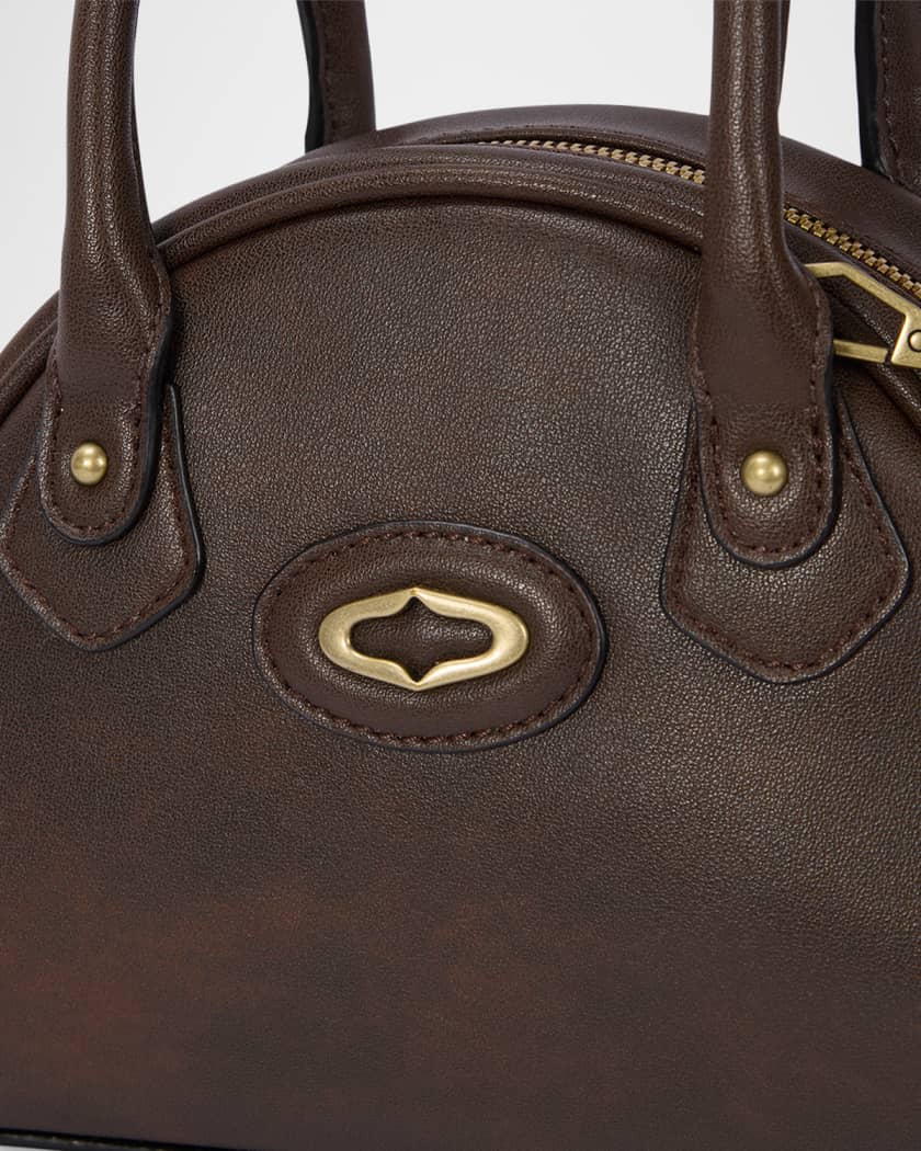 Crescent Leather Shoulder Bag