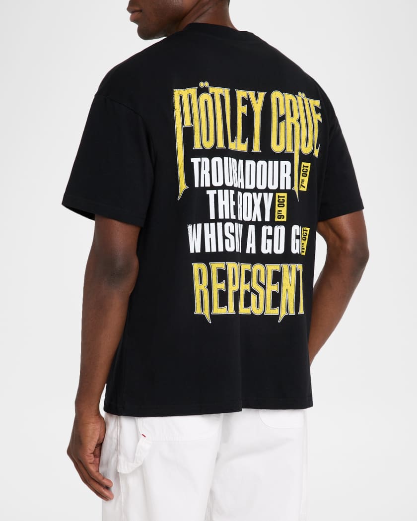 x Motley Crue Men's Bomber Girl Graphic Band T-Shirt