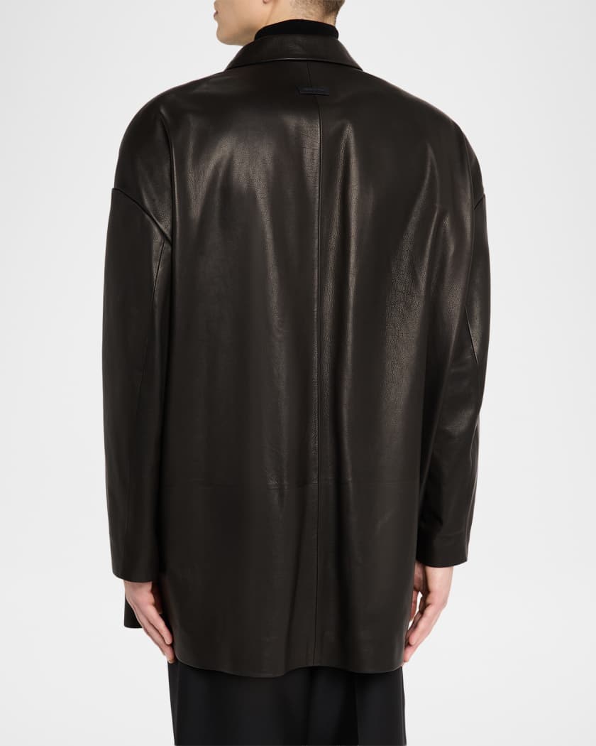 Fear of God Men's Oversized Single-Breasted Leather Blazer