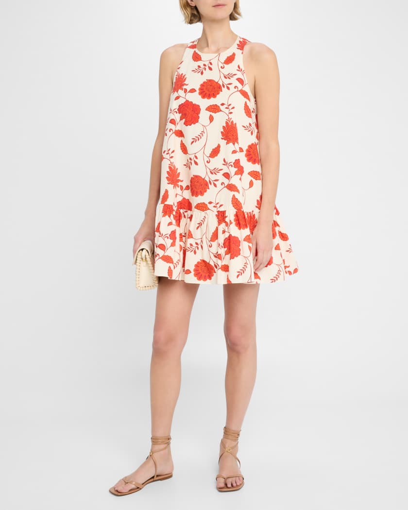 Jessie Floral Flounce Mini Dress