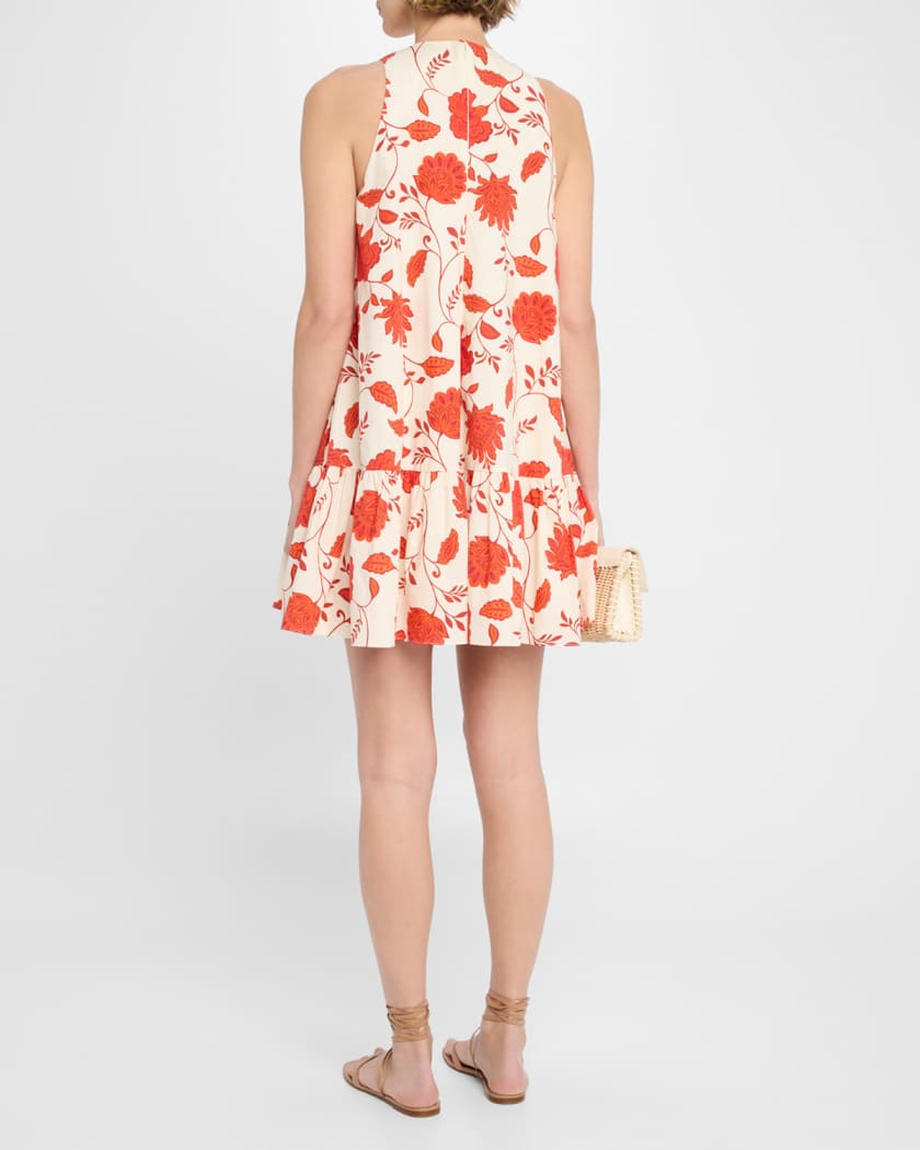 Jessie Floral Flounce Mini Dress