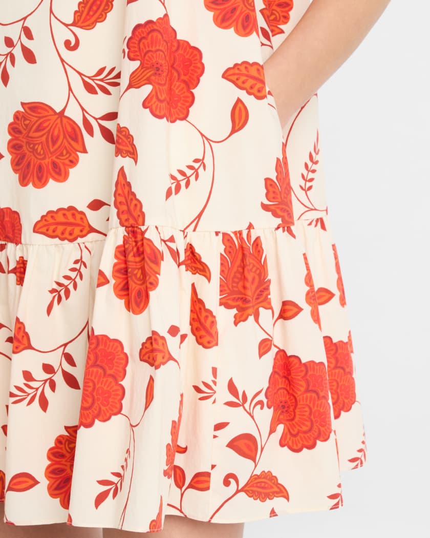 Jessie Floral Flounce Mini Dress