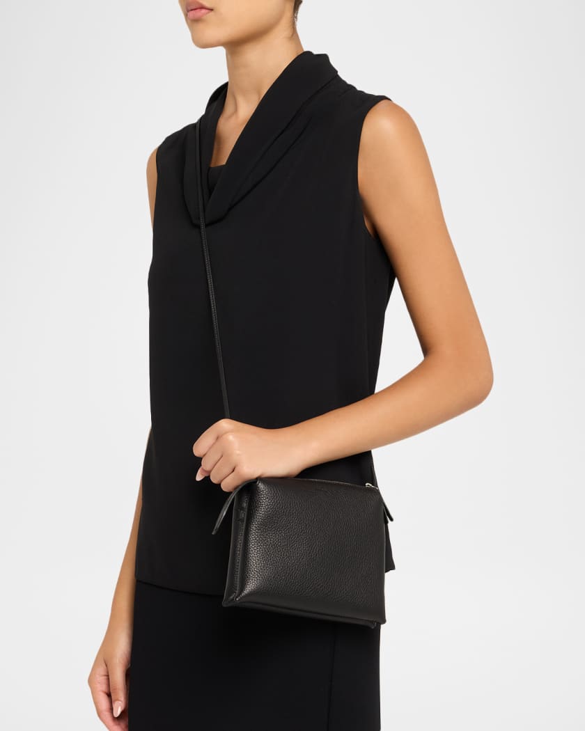 Mini Nu Twin Crossbody Bag in Deer Leather