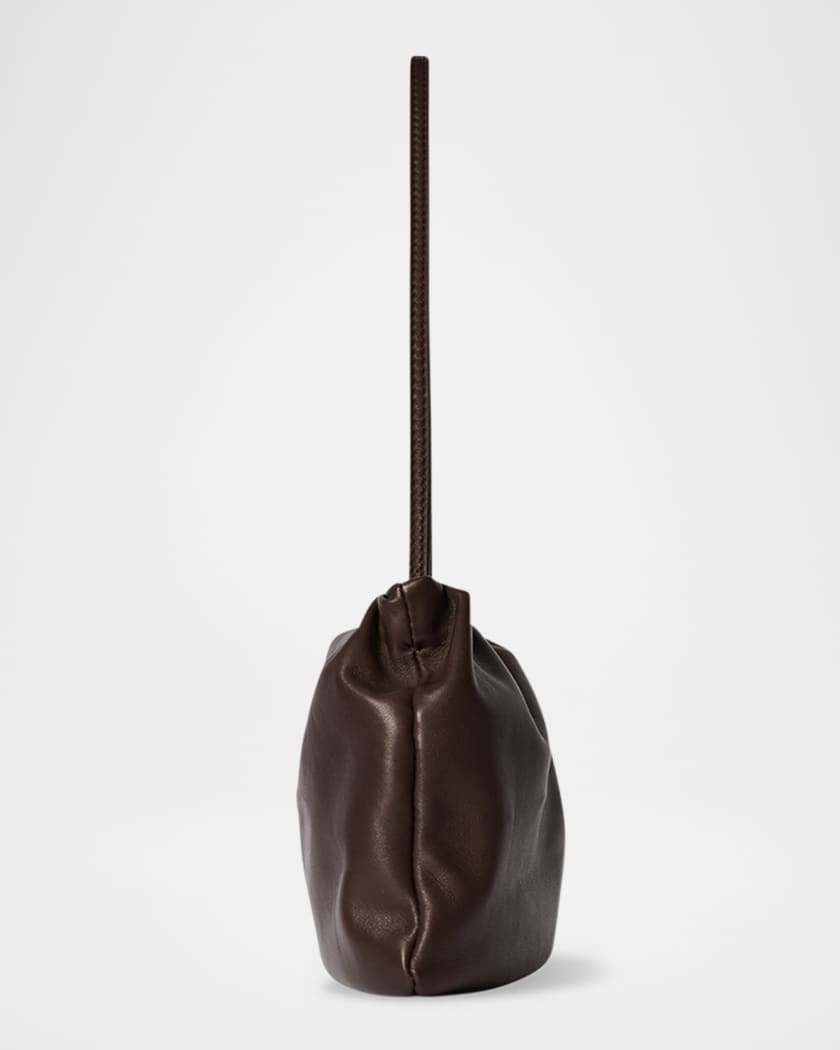 XL Bourse Shoulder Bag in Silk Leather