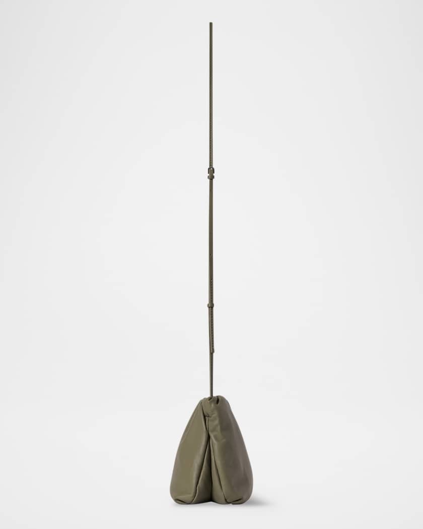 Bourse Crossbody Bag in Silk Leather