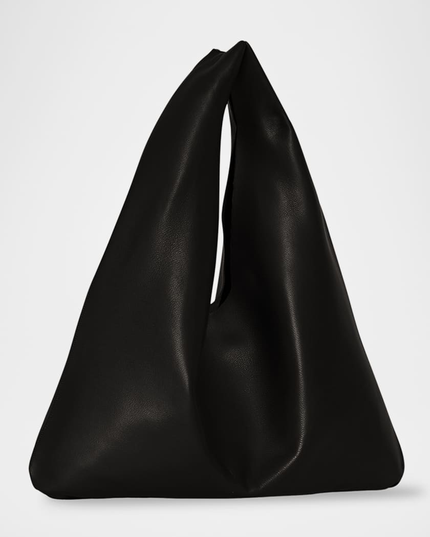 Bindle Small Shoulder Bag in Silk Leather