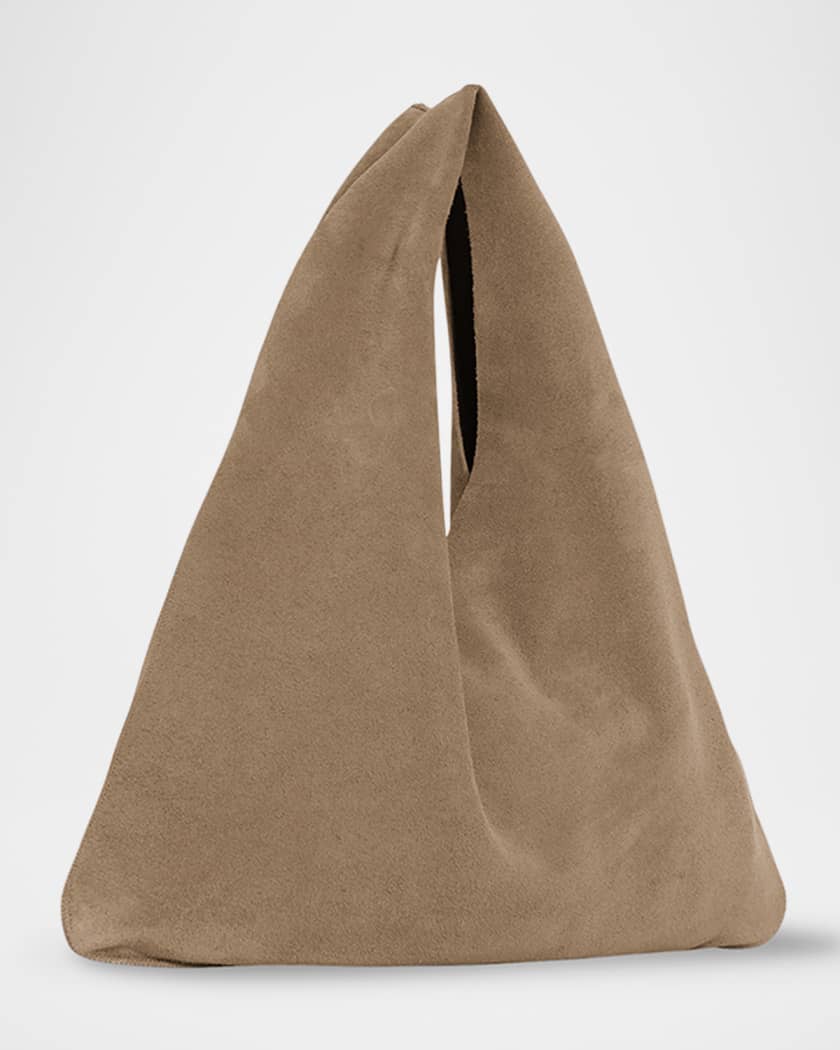 Small Bindle Top-Handle Bag in Plush Suede
