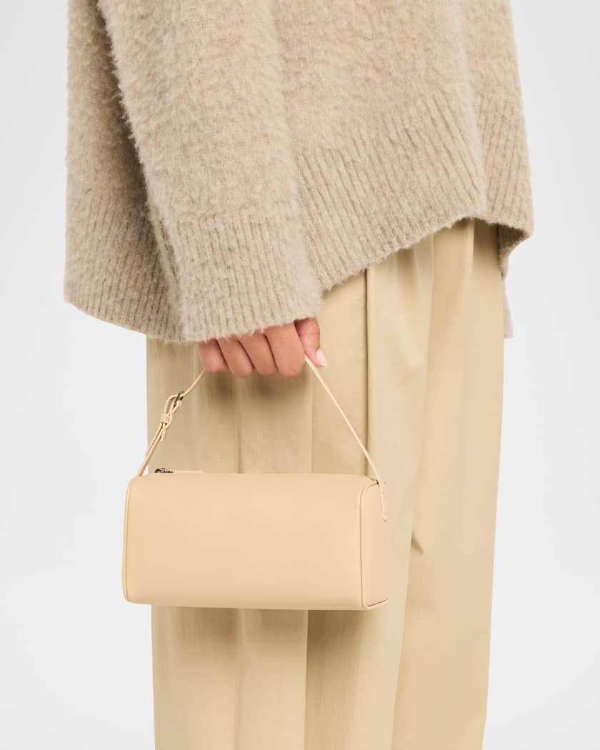 90s Top-Handle Bag in Silk Leather