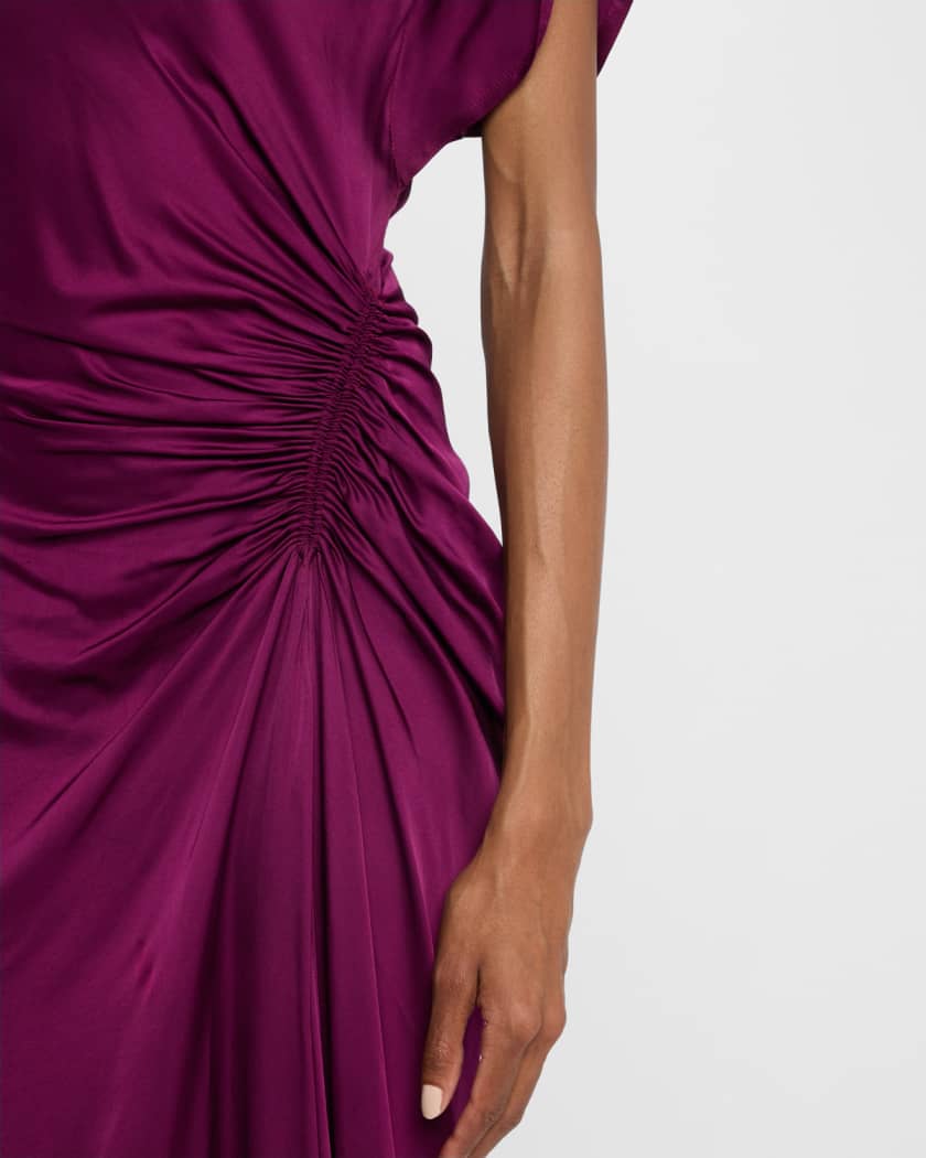 Nadia Draped Satin Gown