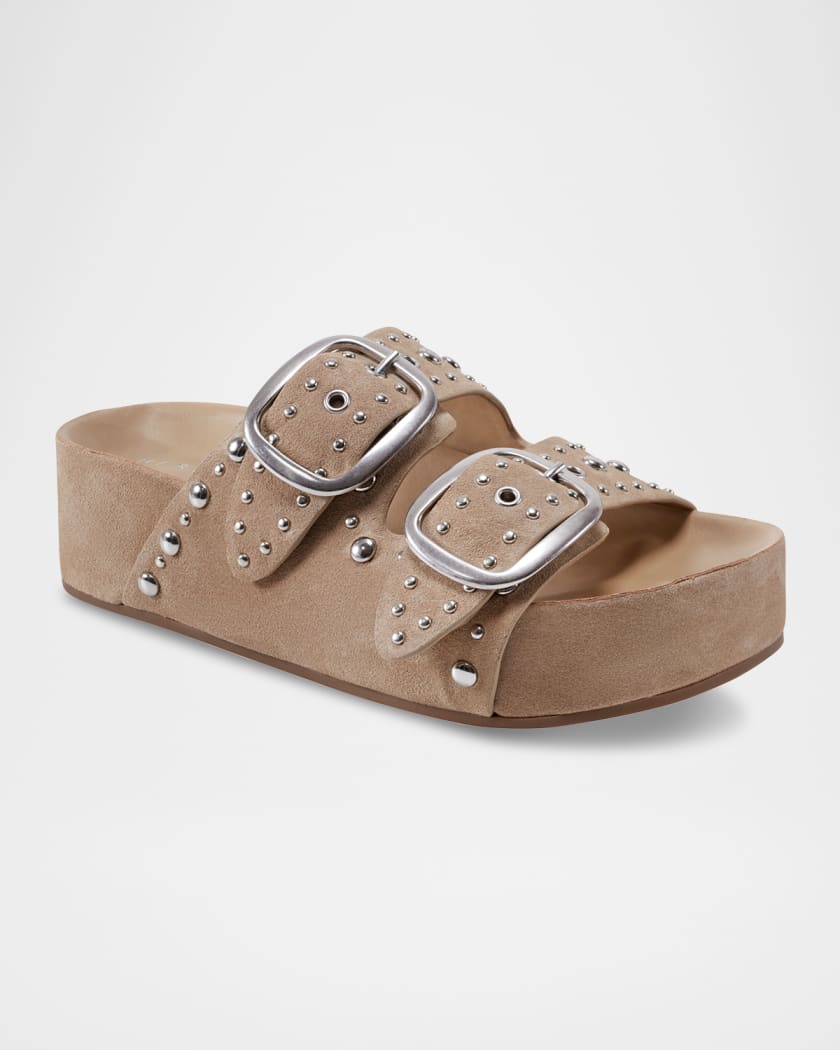 Sayge Studded Suede Sandals