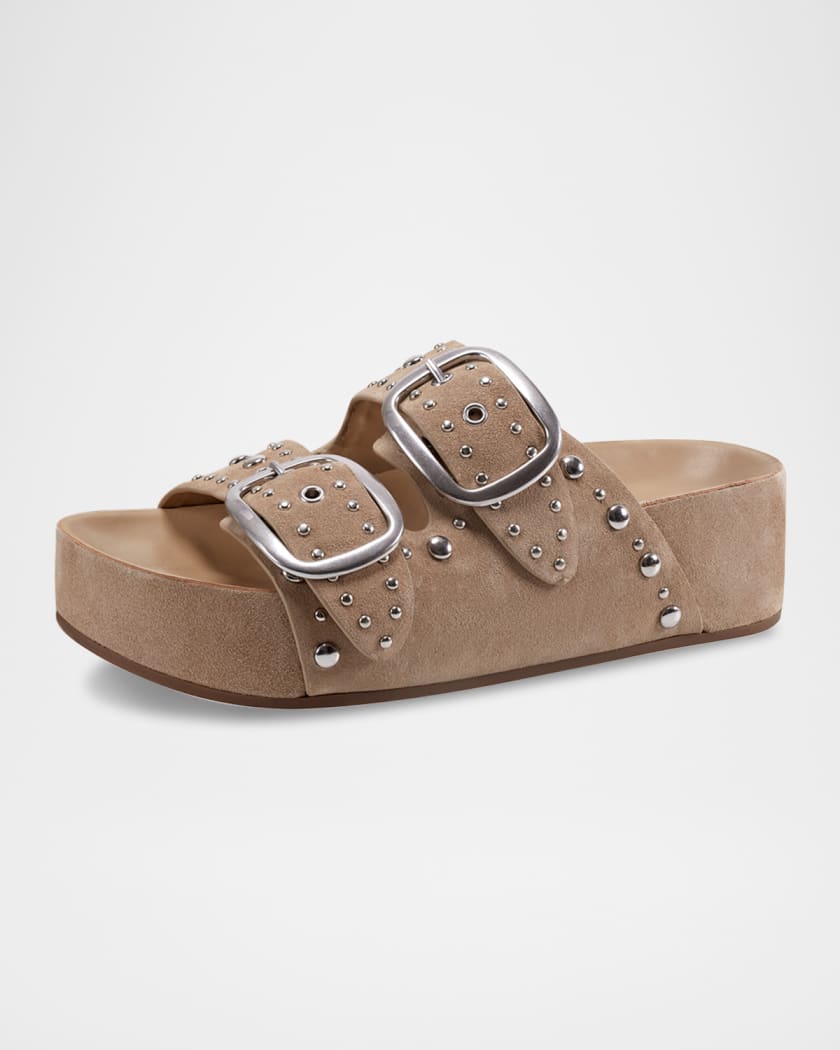 Sayge Studded Suede Sandals