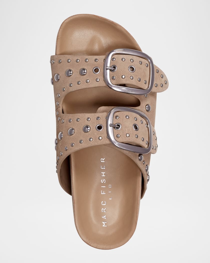 Sayge Studded Suede Sandals