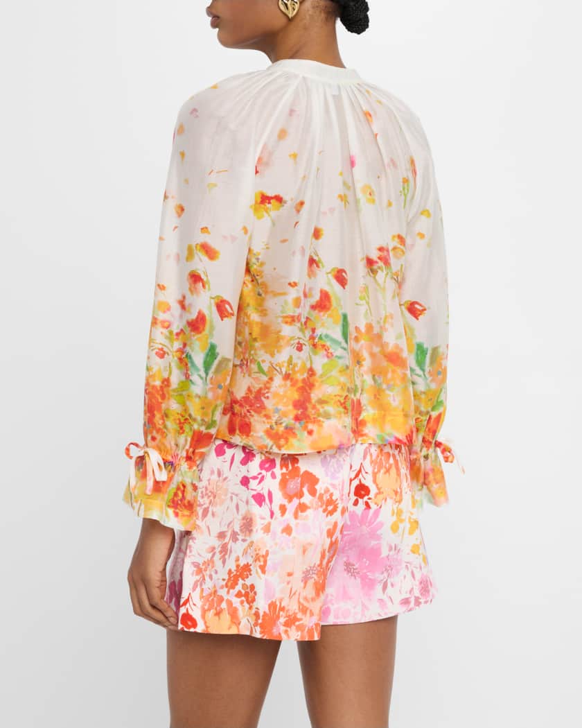 Milon Organza V-Neck Blouse