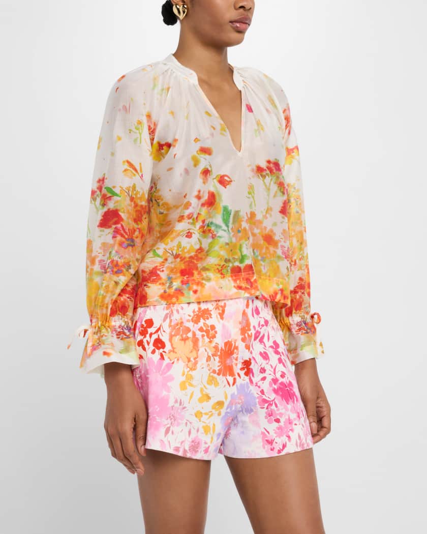 Milon Organza V-Neck Blouse