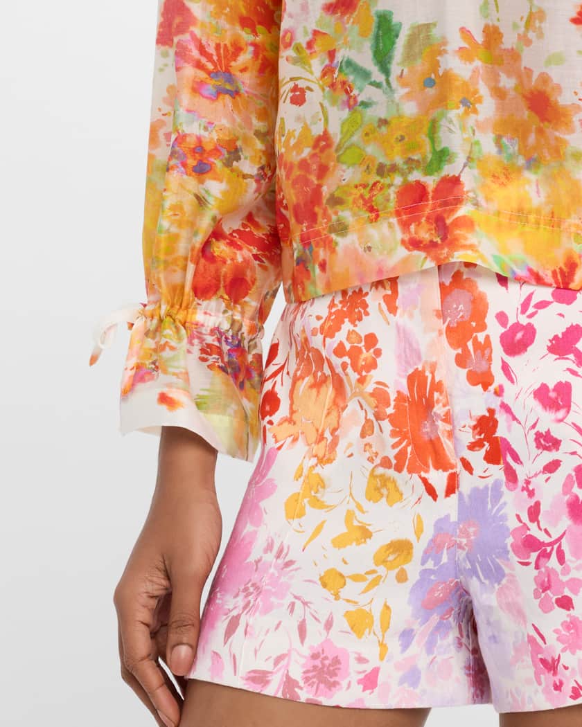 Milon Organza V-Neck Blouse