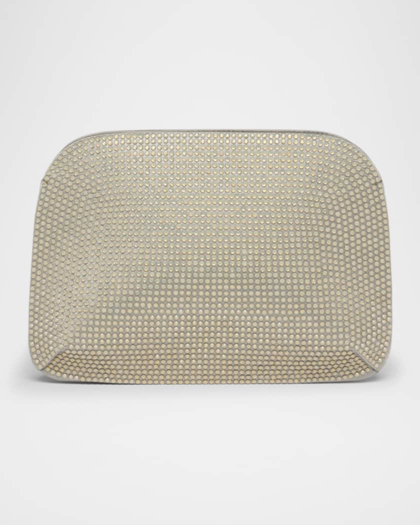 Giorgio Armani La Prima Rhinestone Satin Clutch Bag | Neiman Marcus