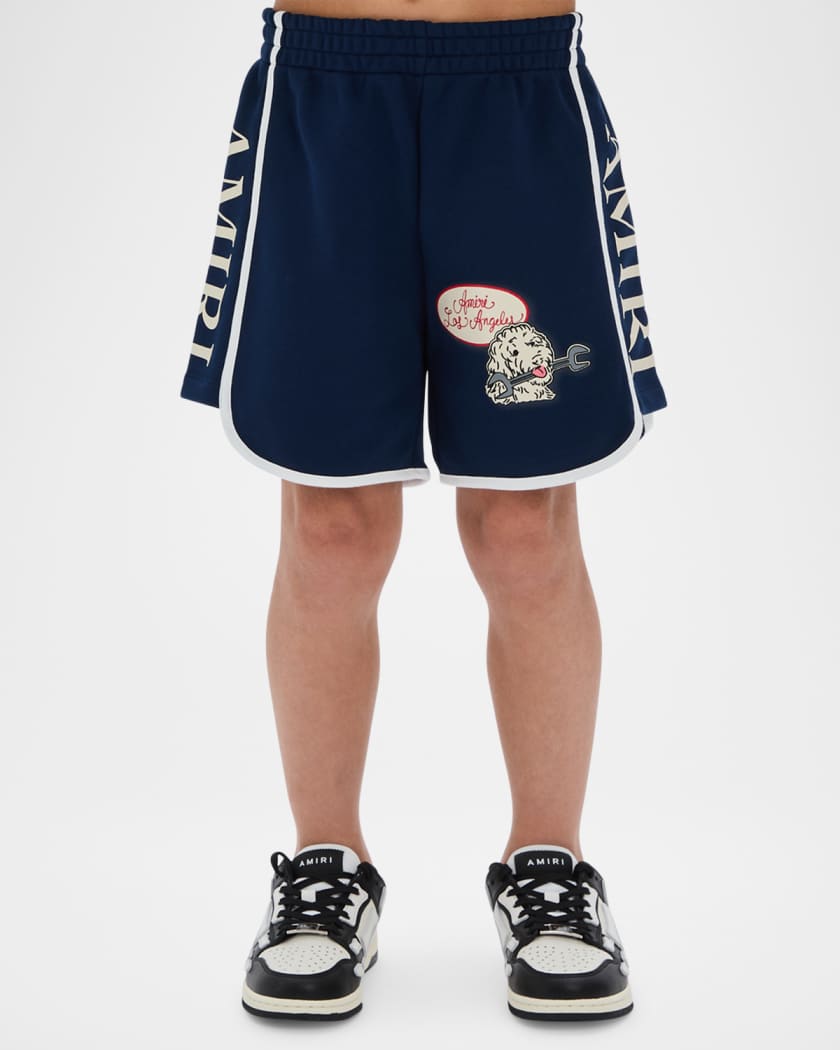 Boy's Station Patch Shorts, Size 4-12