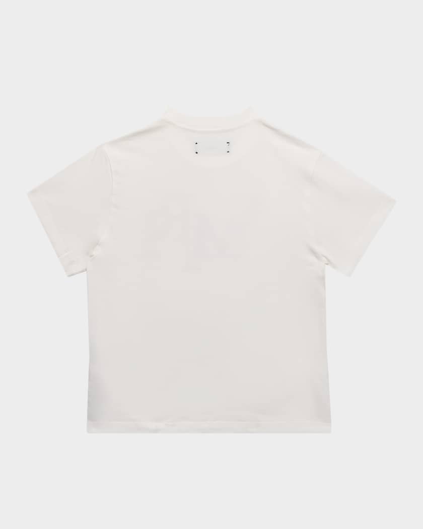 Kid's Staggered Logo Short-Sleeve T-Shirt, Size 4-12