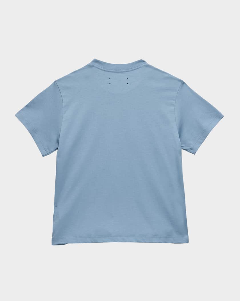 Kid's Staggered Logo Short-Sleeve T-Shirt, Size 4-12