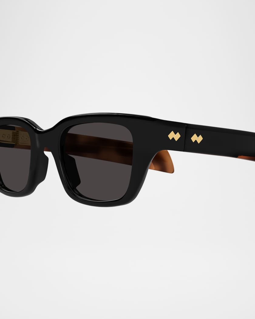 【関税&送料込】Bottega Veneta Printed Acetate Dash Sunglass Bottega Veneta Recycled Acetate Rectangular Sunglasses