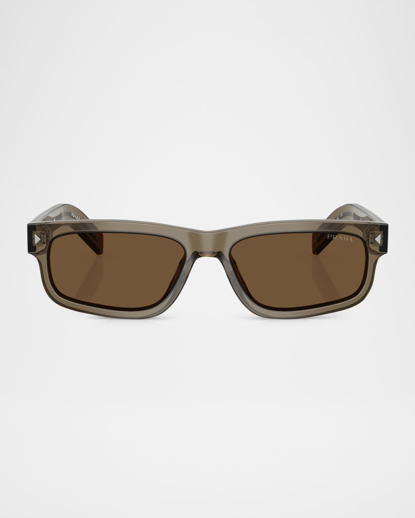 Prada Men's PR B11SF Rectangular Sunglasses | Neiman Marcus