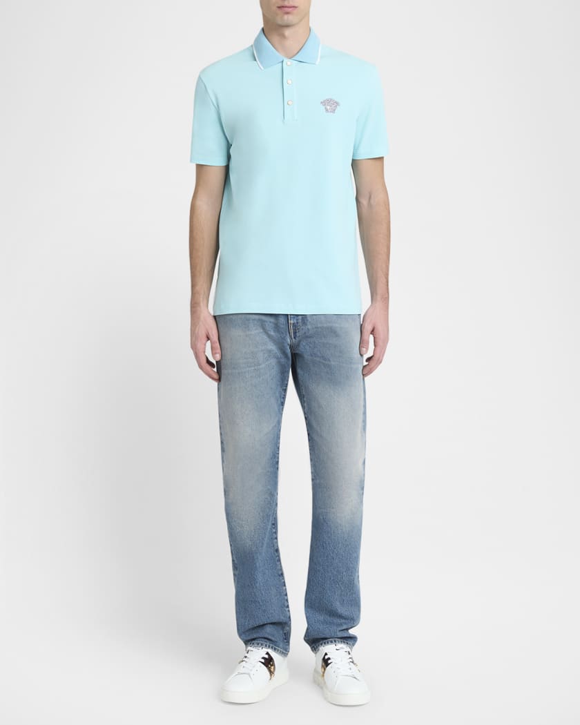 Men's Medusa Pique Polo Shirt