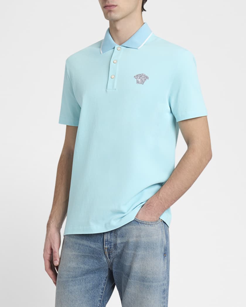 Men's Medusa Pique Polo Shirt