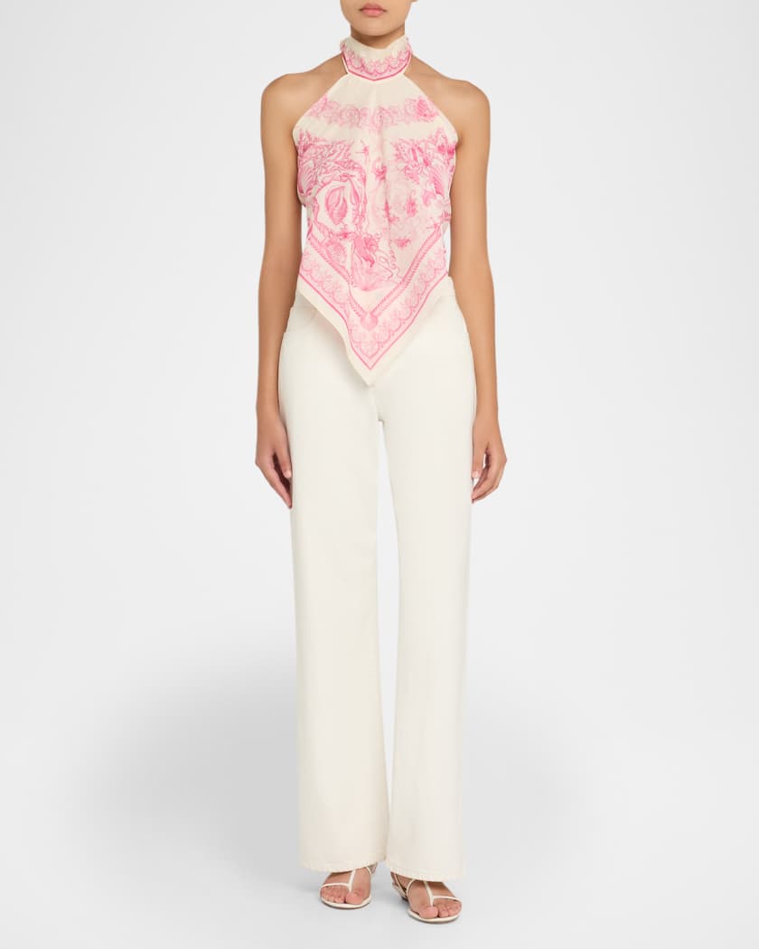 Underwater Barocco Foulard Coverup Top