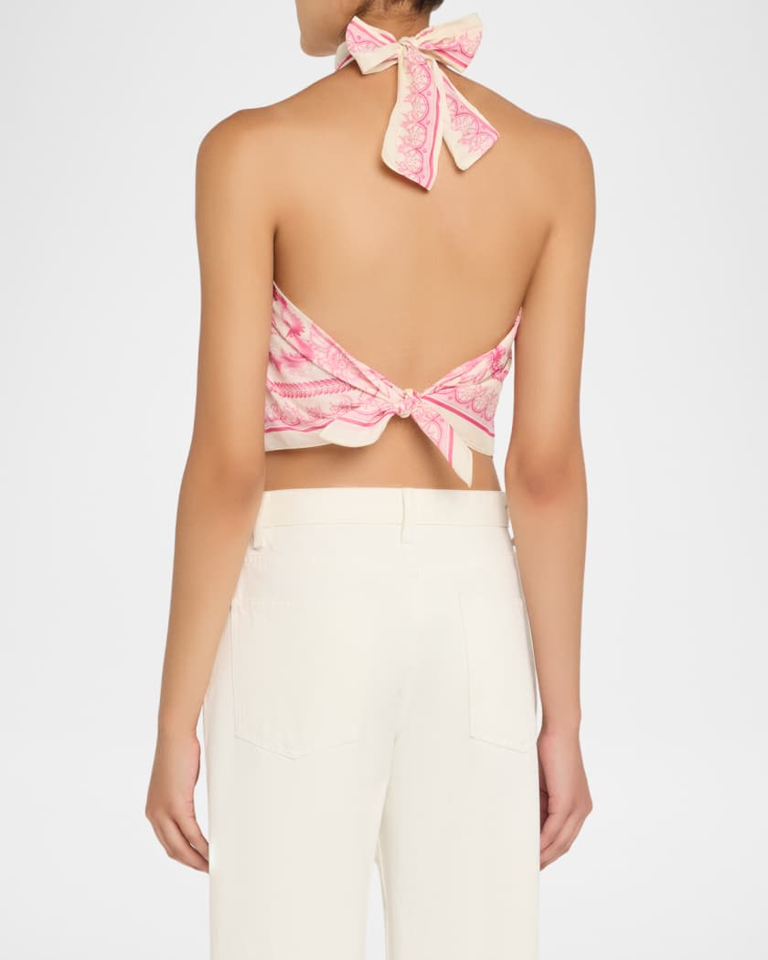 Underwater Barocco Foulard Coverup Top