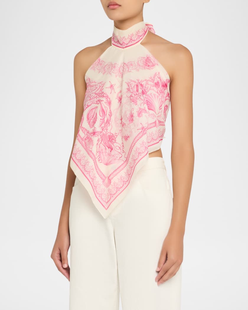 Underwater Barocco Foulard Coverup Top