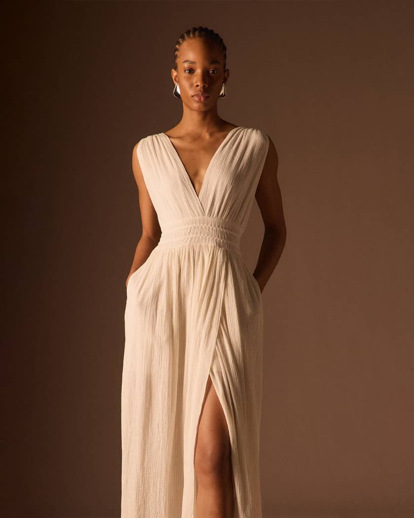 Opal Sleeveless V-Neck Maxi Dress