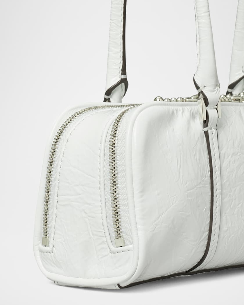 Micro Crinkled Leather Shoulder Bag