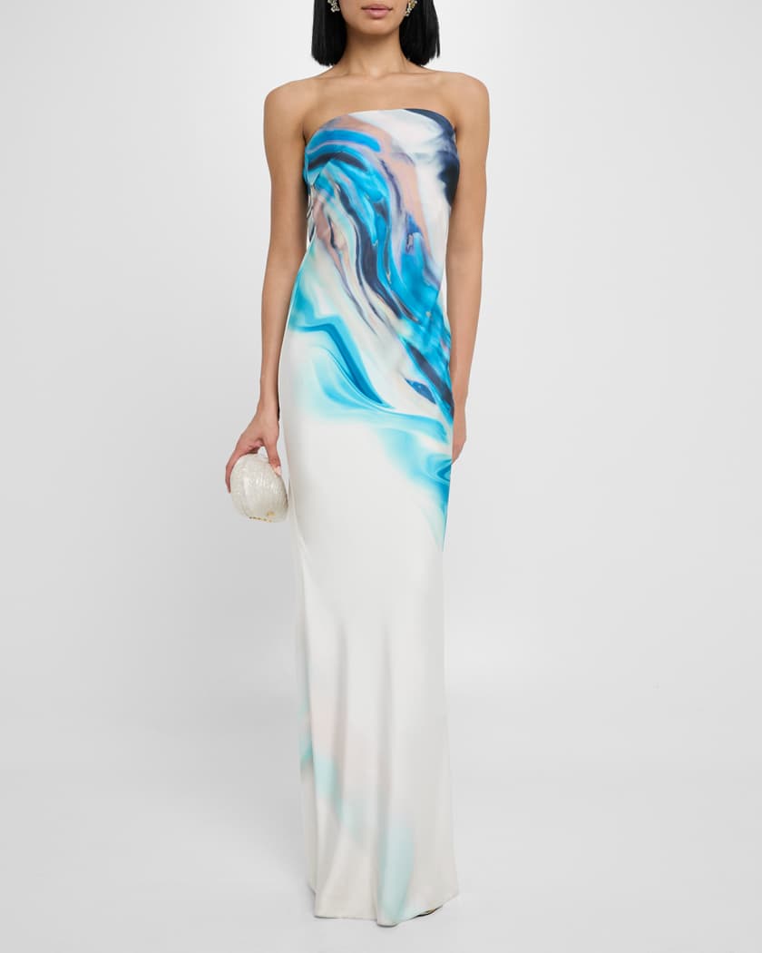 Nessa Strapless Column Gown