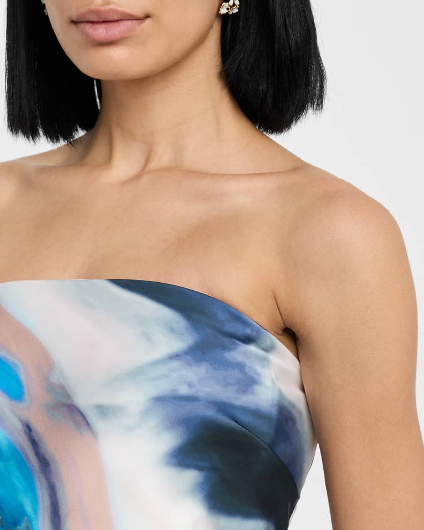 Nessa Strapless Column Gown