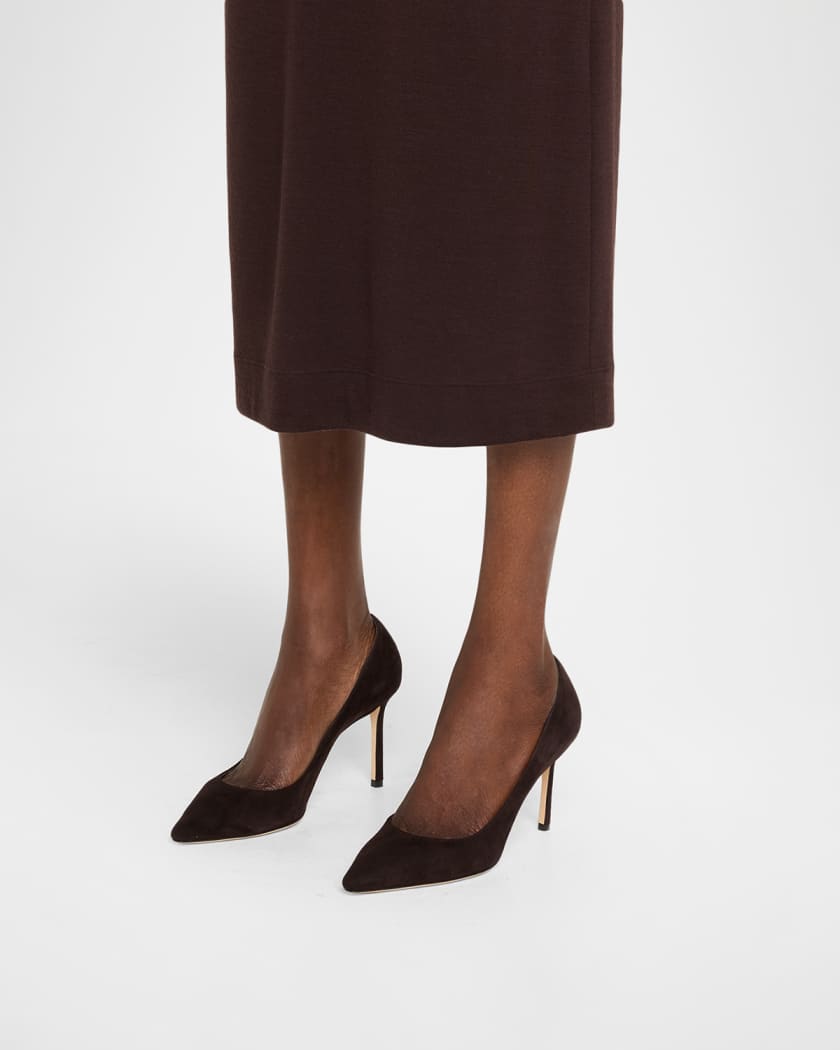 Romy 85 Suede Pumps