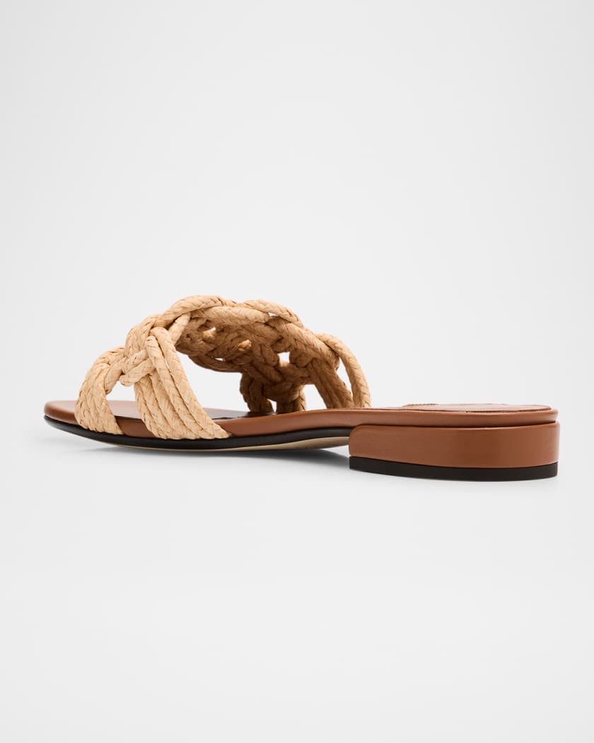 Chara 70 Crochet Raffia Sandals