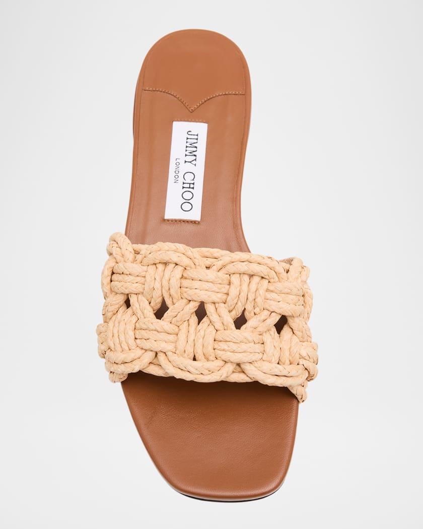 Chara 70 Crochet Raffia Sandals
