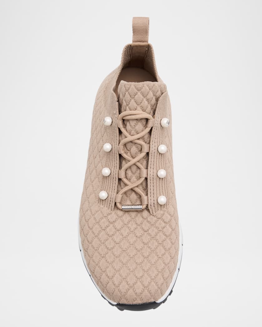 Veles Embellished Knit Trainers