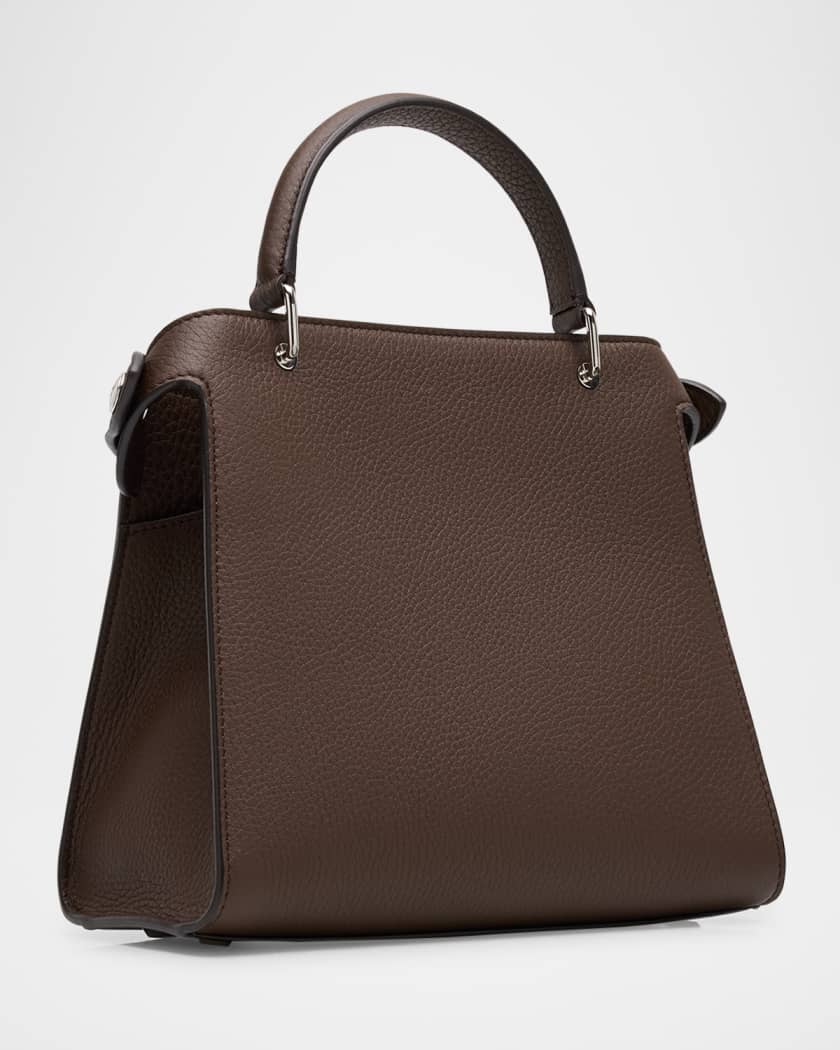 Lutece Mini Grained Leather Top-Handle Bag