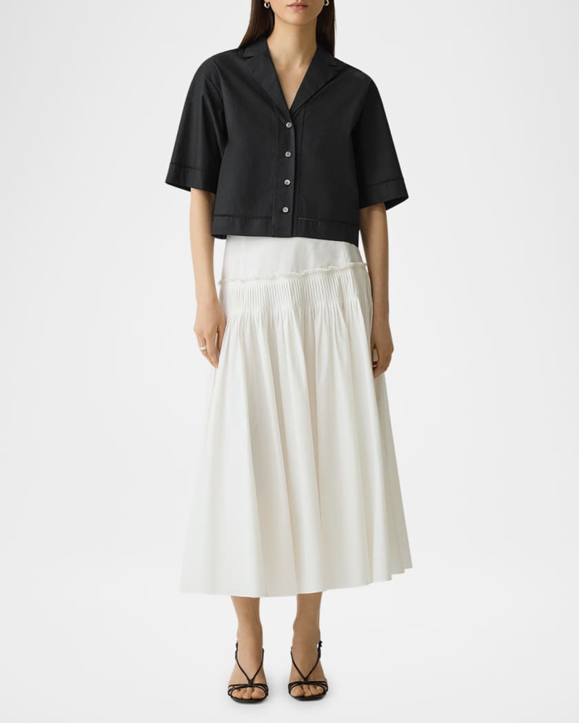 Theory Precise Luxe Cotton T-Shirt | Saks Fifth Avenue