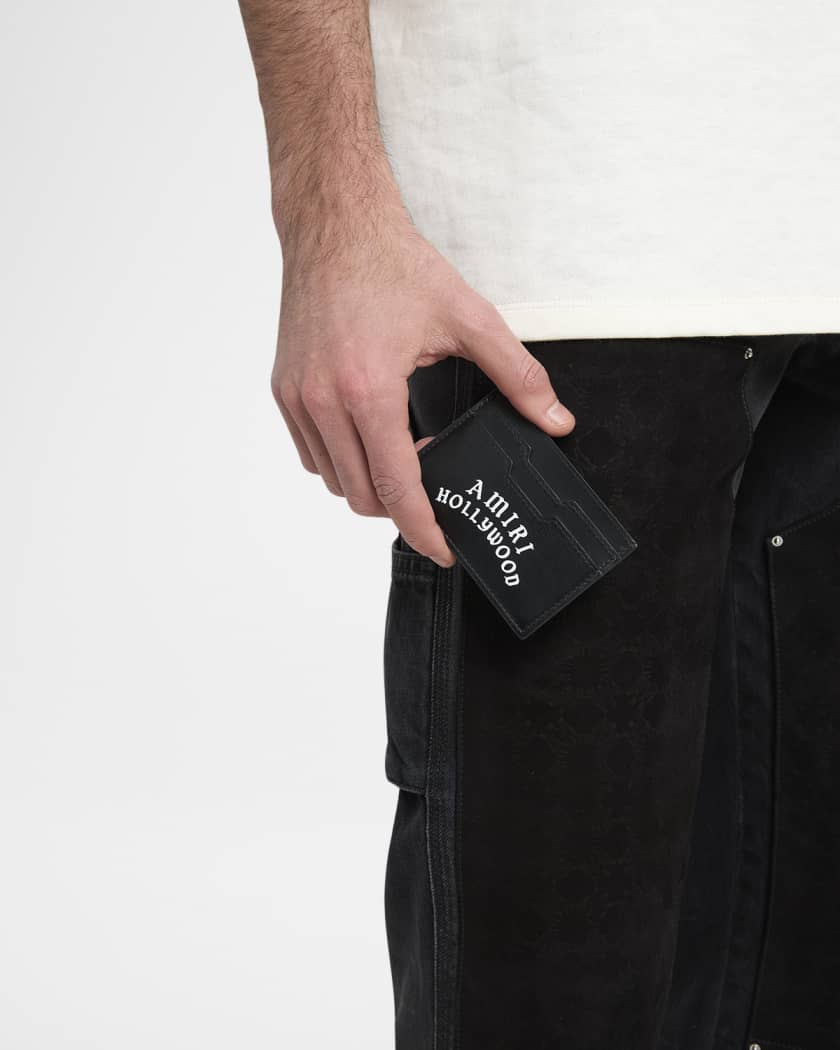 Men's Amiri Hollywood Leather Card Holder