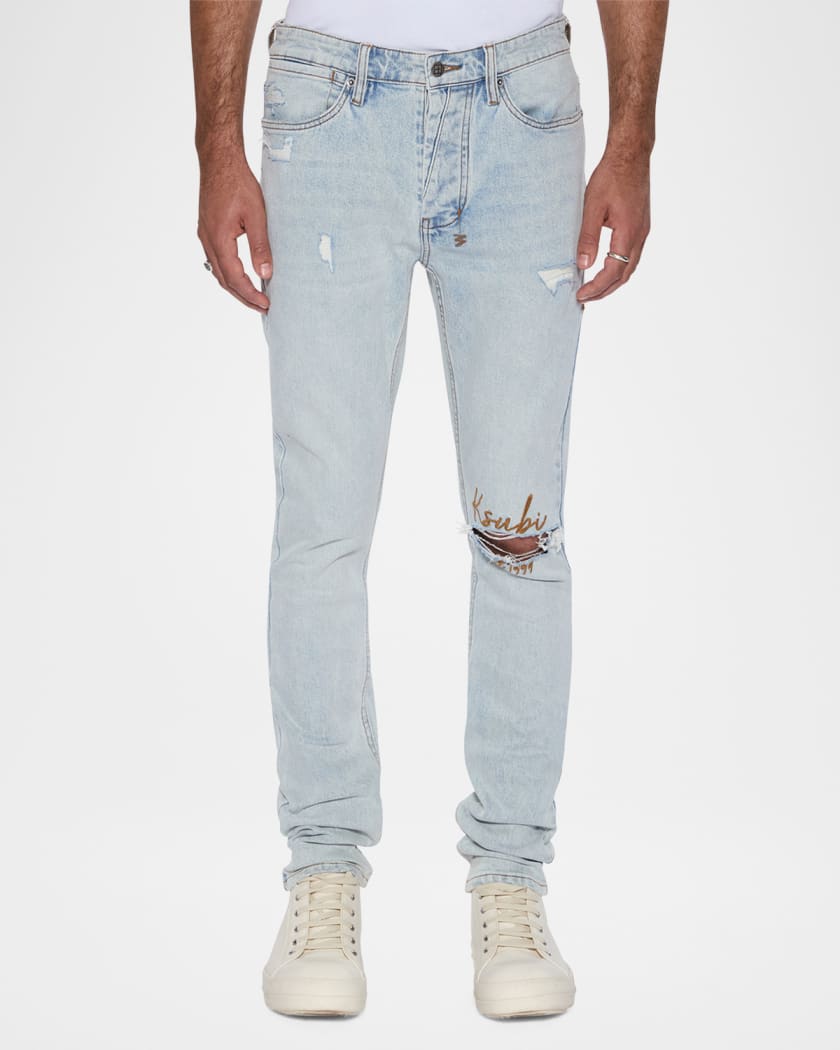 Men's Van Winkle Frost Blue Arch Skinny Jeans